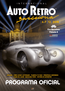 programa oficial - Auto Retro Barcelona
