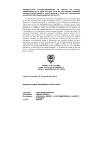 NULIDAD/Acuerdo municipal/Extralimitación de funciones del