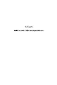 Reflexiones sobre el capital social