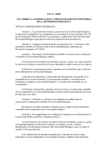 Ley N° 26839 - Gobierno regional de Piura