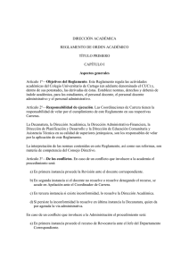 Reglamento de Orden Académico (ROA)