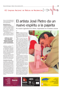 El artista José Pietro da un nuevo espíritu a la pajarita