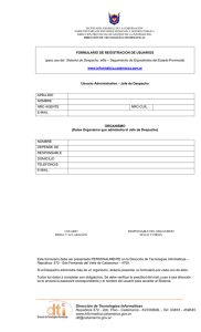 FORMULARIO DE REGISTRACION DE USUARIOS (para uso del