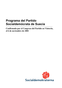 Programa del Partido Socialdemócrata de Suecia