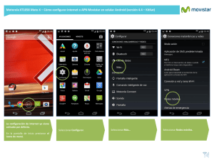 Motorola XT1058 Moto X - Configurar Internet en celular Android