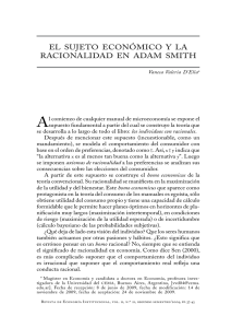 el sujeto económico y la racionalidad en adam smith