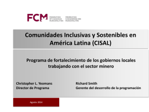 Comunidades Inclusivas y Sostenibles en América Latina (CISAL)
