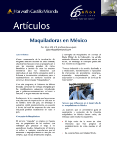 Maquiladoras en México