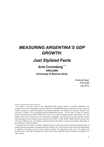 argentina gdp growth: from myth to facts