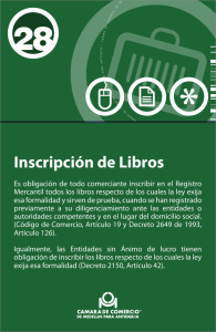 Inscripción de Libros - Cámara de Comercio de Medellín