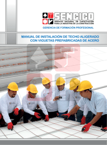 manual de instalación de techo aligerado con viguetas