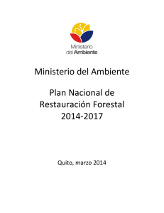 Plan Nacional de Restauración Forestal