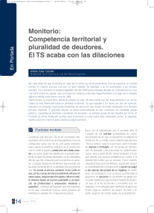 Monitorio: Competencia territorial y pluralidad de deudores. El TS