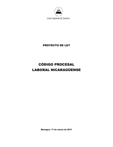código procesal laboral nicaragüense