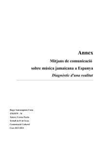 Annex Mitjans de comunicació sobre música jamaicana a Espanya