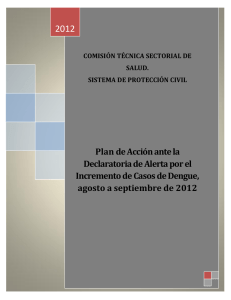 Plan de Acción ante la Declaratoria de Alerta por el