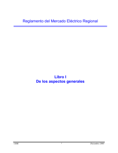 Reglamento del Mercado Eléctrico Regional