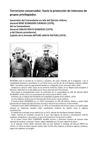 asesinatos comandantes ejército chile rené schneider carlos prats