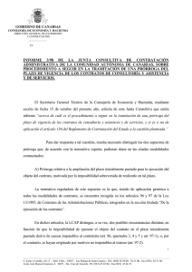 informe 3/98 de la junta consultiva de contratación administrativa de