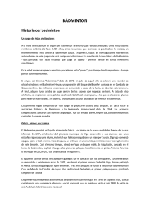 bádminton - Gobierno de Canarias