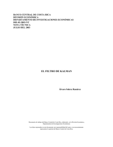 el filtro de kalman - Banco Central de Costa Rica