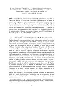 La objeción de conciencia - Sociedad Andaluza de Bioética