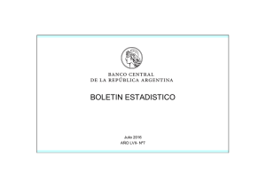 BOLETIN ESTADISTICO - del Banco Central de la República