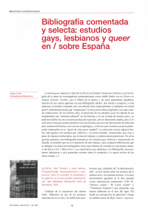 estudios gays, lesbianas y queer en / sobre España
