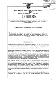 Decreto 1164 de 2014 - Presidencia de la República de Colombia