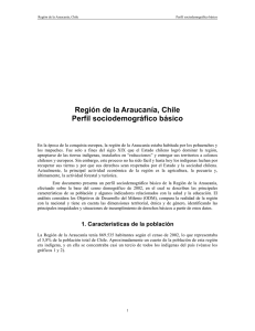 Región de la Araucanía, Chile Perfil sociodemográfico básico