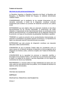 Tratado de Asunción La República Argentina, la República