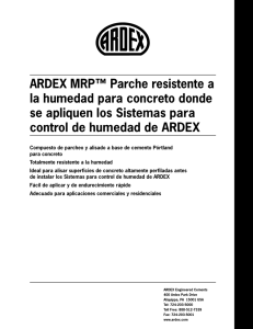ARDEX MRP™ Parche resistente a la humedad