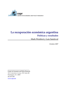 La recuperación económica argentina