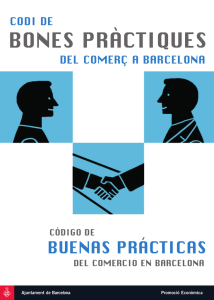 Codi de Bones Pràctiques - Ajuntament de Barcelona