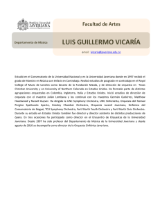 LUIS GUILLERMO VICARÍA - Pontificia Universidad Javeriana