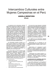 Intercambios Culturales entre Mujeres Campesinas en el Perú
