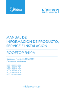 Manual Rooftop Midea 6 a 20 TR reload
