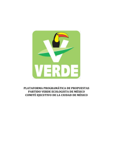 plataforma programática de propuestas partido verde ecologista de