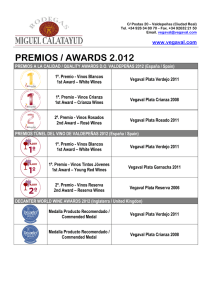 premios / awards 2.012
