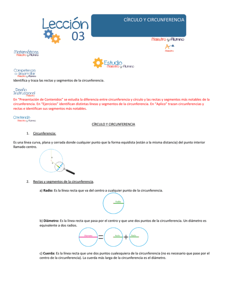 C Rculo Y Circunferencia