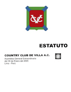 estatuto - Country Club de Villa