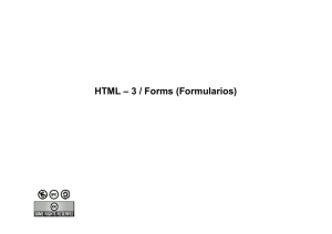 HTML – 3 / Forms (Formularios)