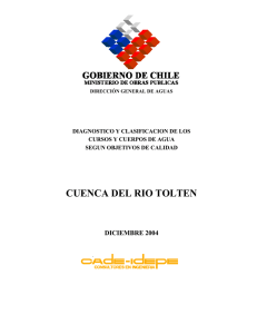 Informe Cuenca Río Toltén - Sistema Nacional de Información