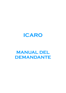 manual del demandante - Ícaro