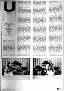 teatro presenCIa teatro noh - Revista de la Universidad de México