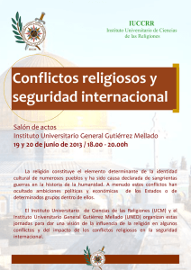 Conflictos religiosos y seguridad internacional