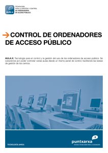 control de ordenadores de acceso público