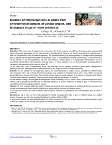 Isolation of microorganisms or genes from environmental samples of