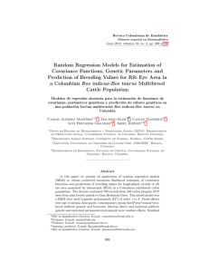 Random Regression Models for Estimation of Covariance Functions