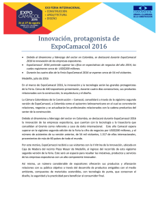 Innovación, protagonista de Expocamacol 2016